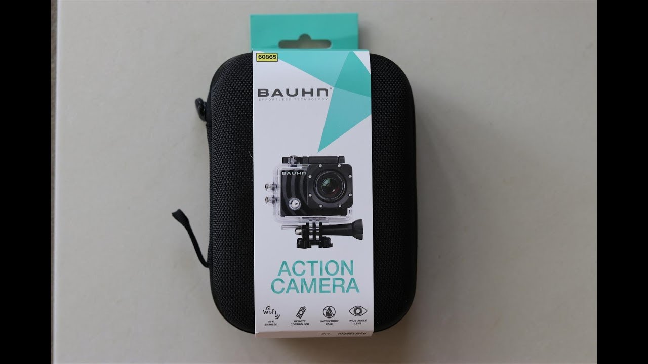 Aldi Bauhn 4k Action Camera Waterproof unboxing & sample photos - video
