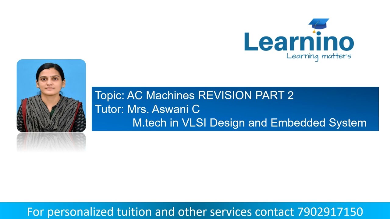 Demonstrator, Electrical REVISISON MODULE 8 PART 2