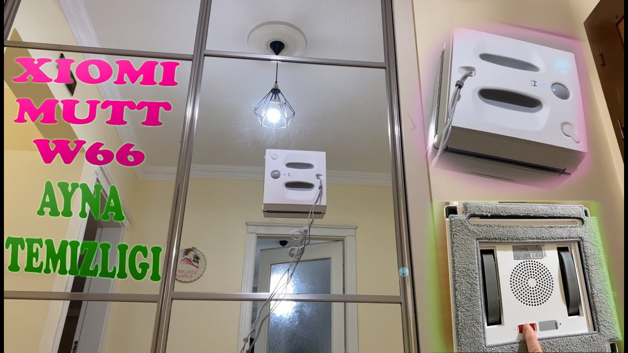 Cam Silme Aparatı Robotu İle Ayna Temizliği - Xiomi Hutt Window Cleaning Robot - Xiomi Hutt W66
