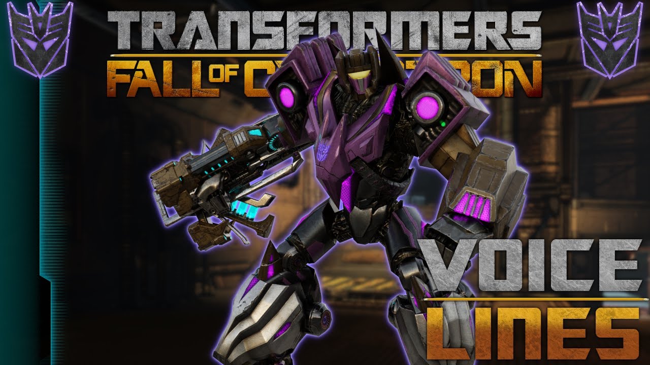 Transformers: Fall of Cybertron - Decepticon Shotgunner Voice Lines