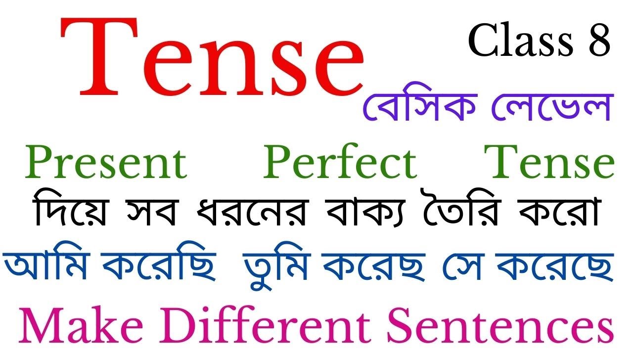Present Perfect Tense/8/Make Sentence/সব ধরনের বাক্য তৈরি করো/Masti Ki Pathshala/English Grammar