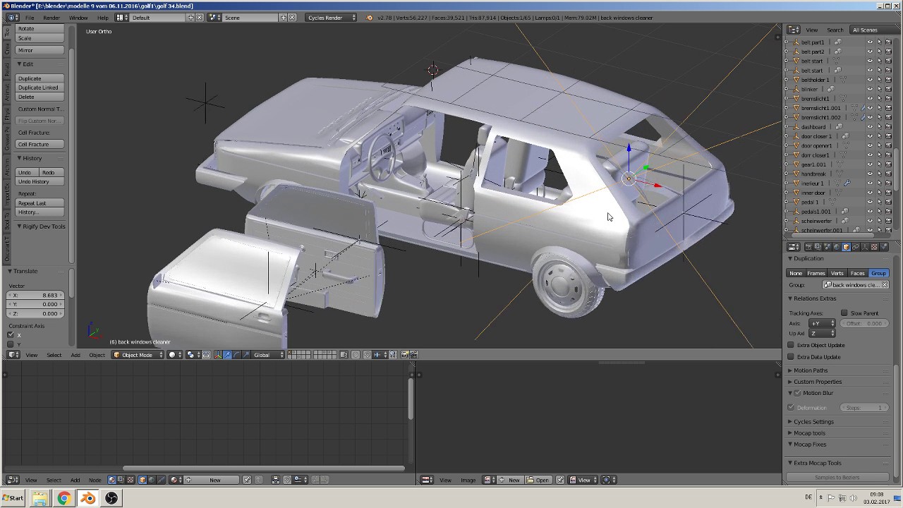 blender Tutorial Build a Car Part 34