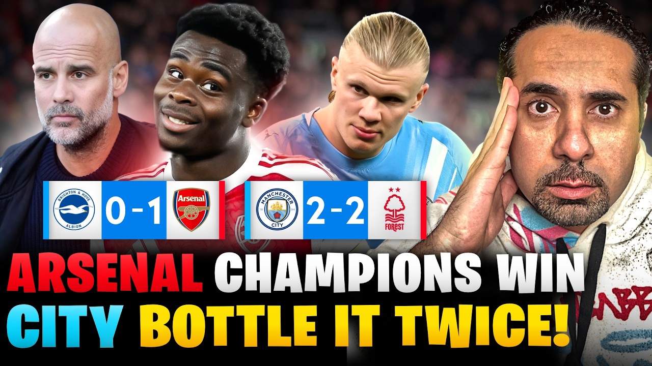 Arsenal Champions Win🏆 Man City Bottle It Twice🍼 Massive Title Race Momentum Shift!