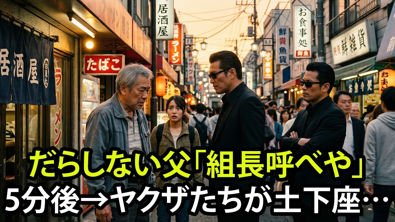だらしない父「組長呼べや」5分後→ヤクザたちが土下座する事態に...
