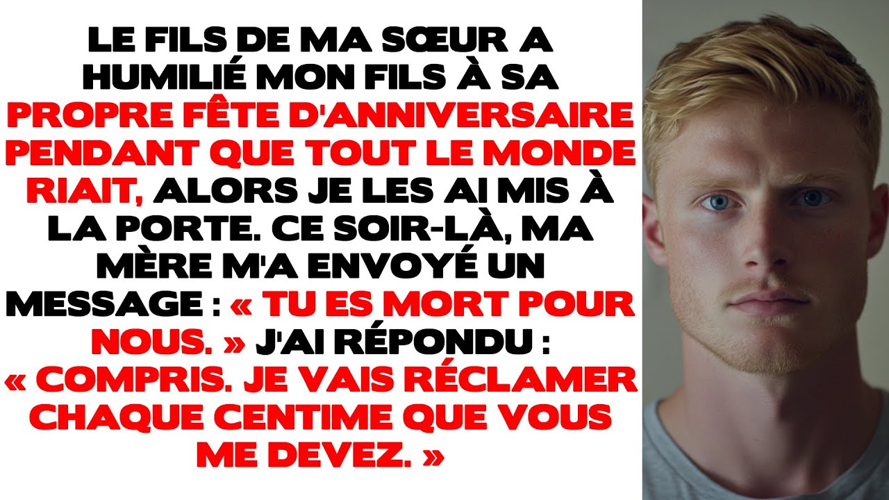 Le fils de ma sœur a humilié mon fils à sa fête d'anniversaire pendant que tout le monde riait...