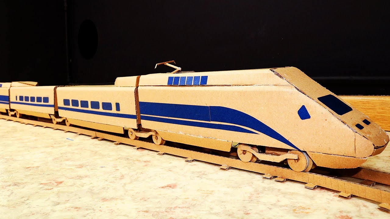 Faça um trem de papelão de alta velocidade  | DIY ferrovia faça você  | construindo um  (PAV)