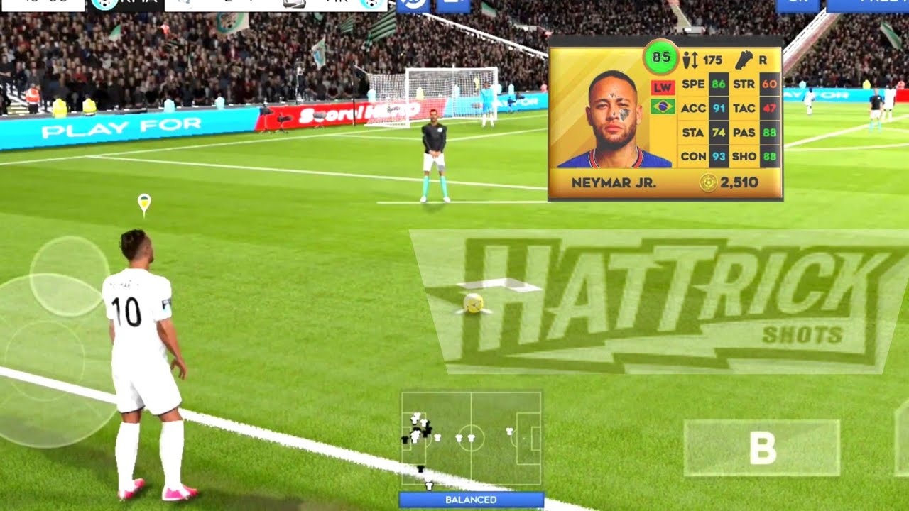 Neymar JR. Hattrick!DLS23 gameplay R2G⚽⚽