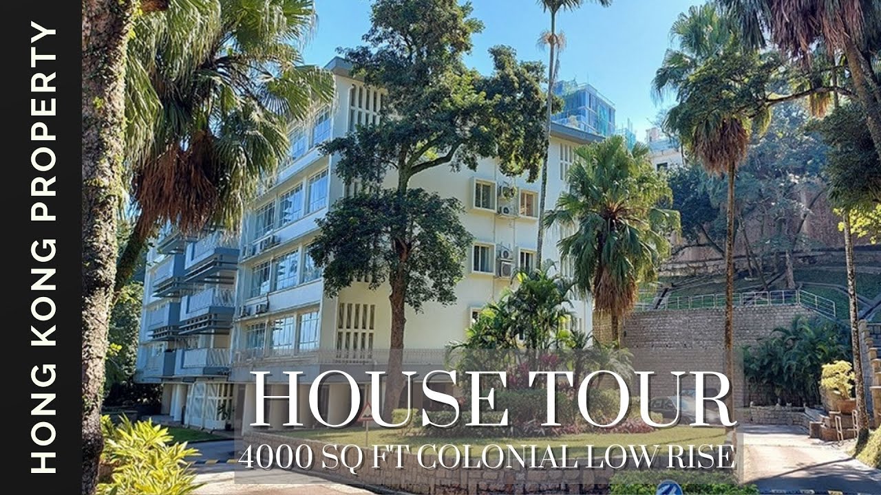 🇭🇰 4K HOUSE TOUR | 4000sf LIVING SPACE - COLONIAL LOW RISE WITH FIREPLACE | Hong Kong