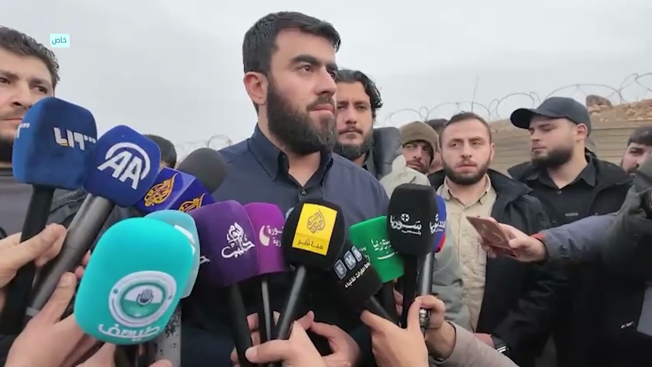 كلمة قائد الأمن الداخلي في حلب العقيد محمد عبد الغني عقب خروجه من مفاوضات مع قسد في مدينة عين العرب