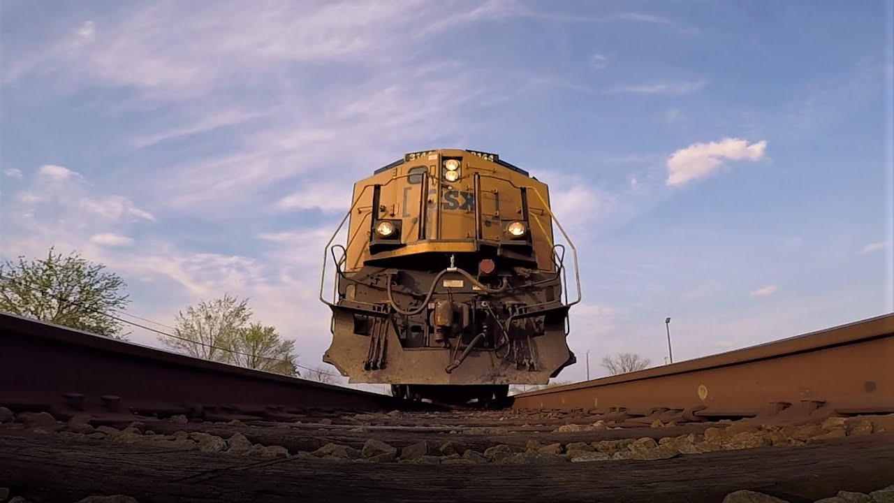 Under a 50MPH Autorack Train