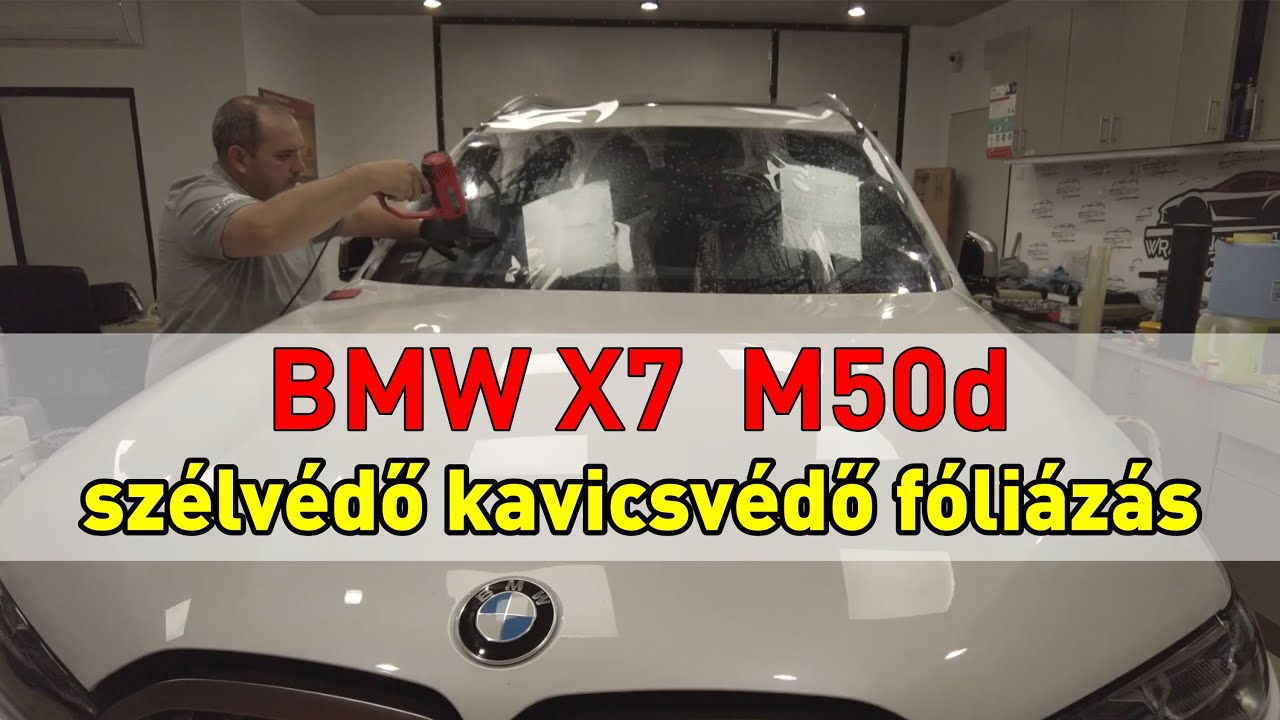 Kavicsvédő szélvédő fóliázás - BMW X7 M50d