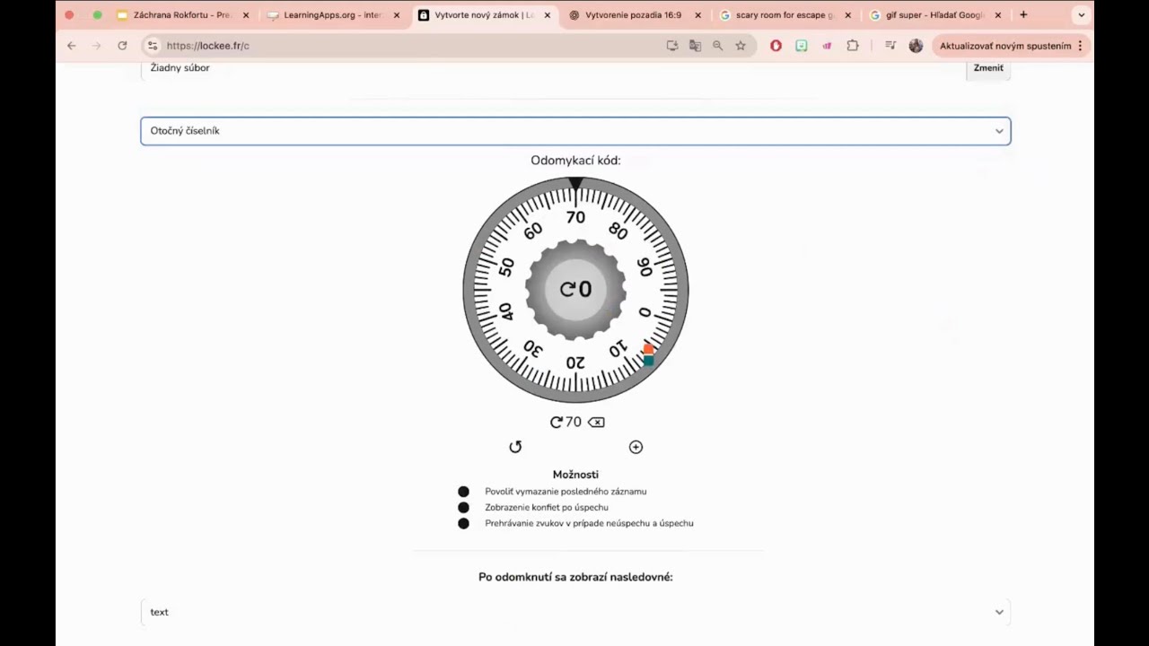 Tvorba jednoduchej únikovej hry