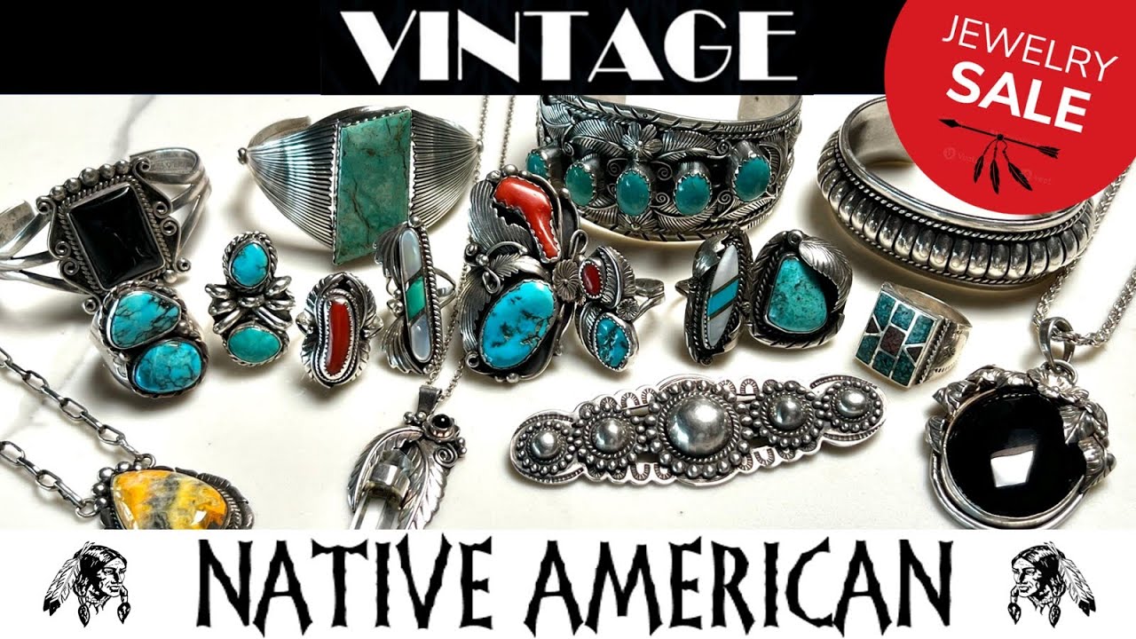 2023.11.12 HUGE Vintage Native American Sterling Silver Jewelry 