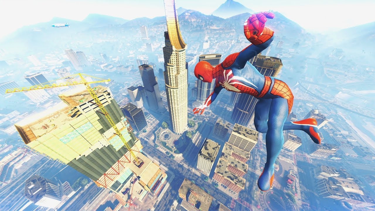 GTA 5 Jumps/Ragdolls SPIDERMAN ep.6 (Funny Moments)