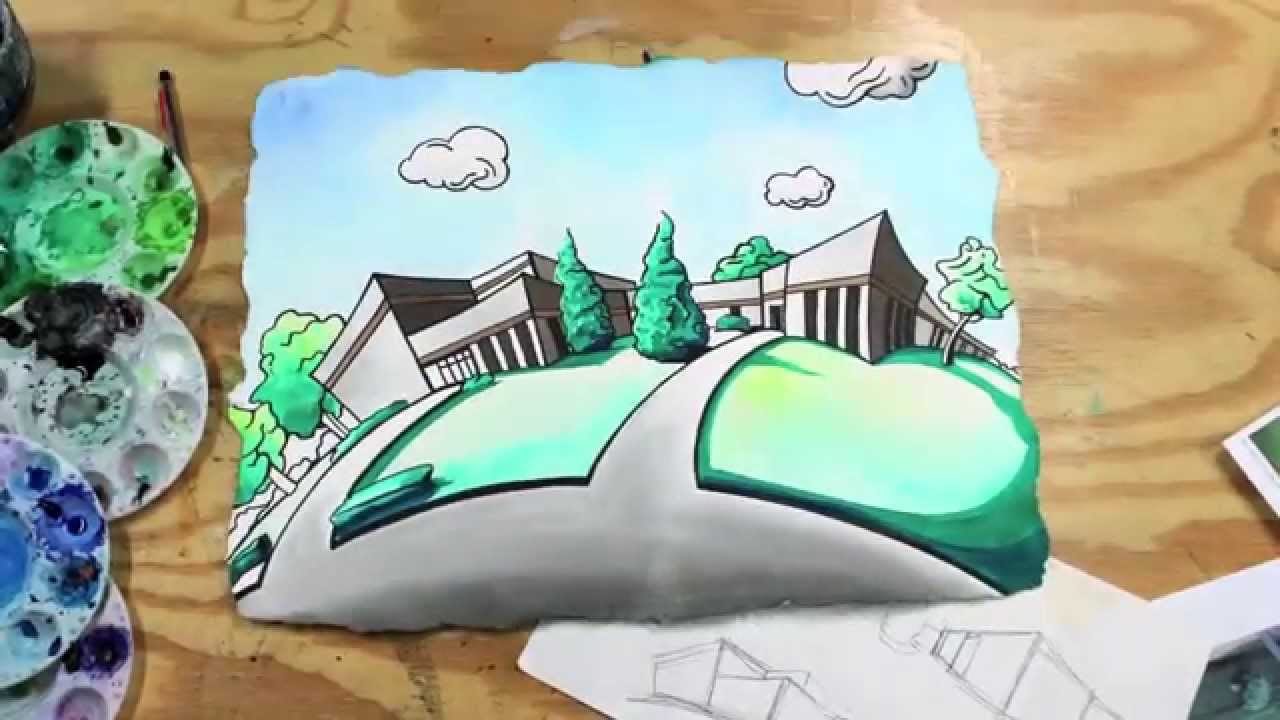 Triton Elementary School - Trojan PRIDE - Time-Lapse Painting of the School