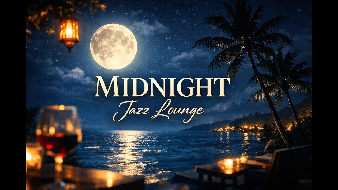 Midnight Tropical Bossa Nova 🌙Relaxing Jazz Lounge for Sleep & Study