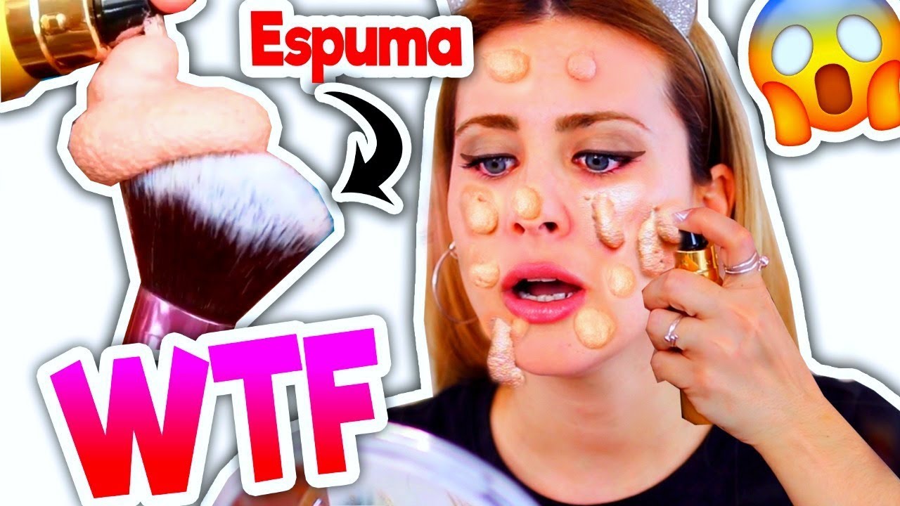 PRODUCTOS RAROS DE INTERNET: MAQUILLAJE DE ESPUMA?? A Prueba!!!
