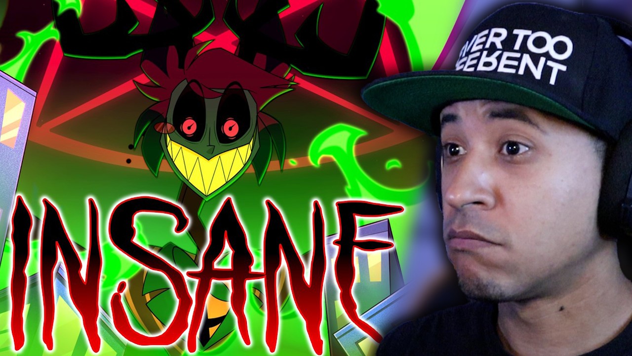 INSANE (Official Music Video) - Black Gryph0n & Baasik (Reaction) | Hazbin Hotel?!