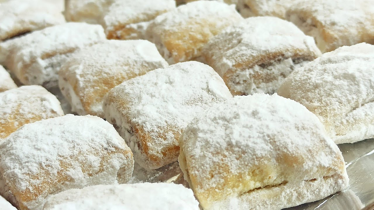 Cei mai fragezi biscuiţi cu umplutură îi puteţi face ìn câteva min.Самый лёгкий рецепт печенья из