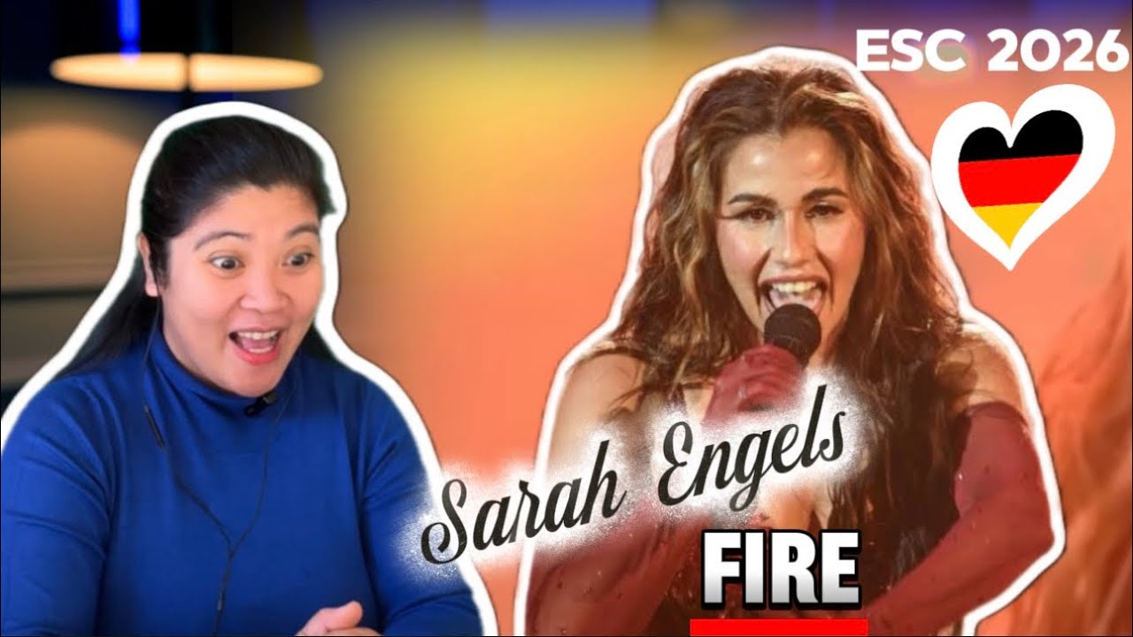Reacting Sarah Engels- Fire | 🇩🇪Germany Eurovision 2026 | #reactionvideo #sarahegelsreaction
