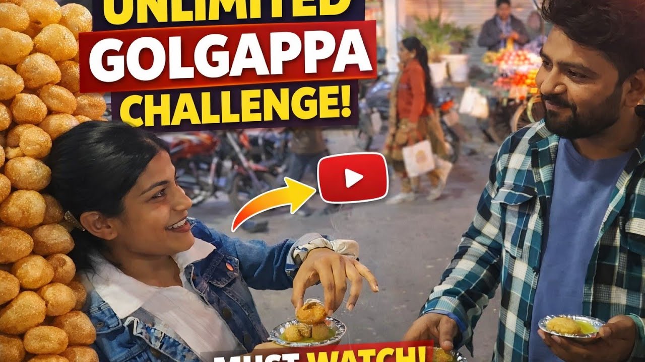 Pani Puri Unlimited Challenge 😱 Full Masti | Street Food India