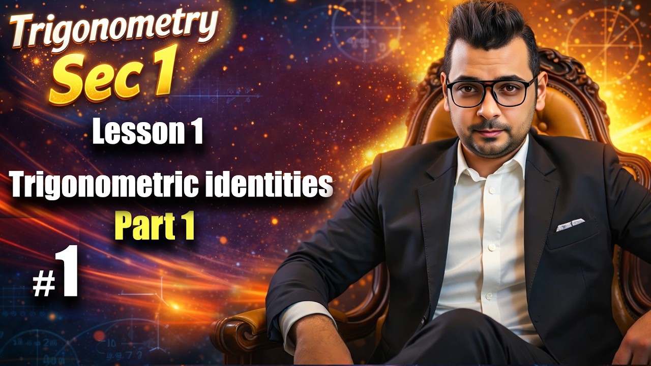 Trigonometry Sec 1 | Trigonometric identities | شرح ماث اولى ثانوى لغات