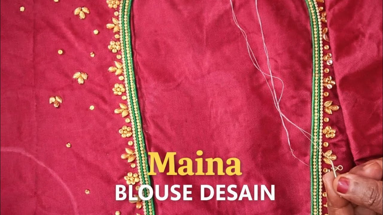 Maina blouse design normal needil hand work 🤩🤩