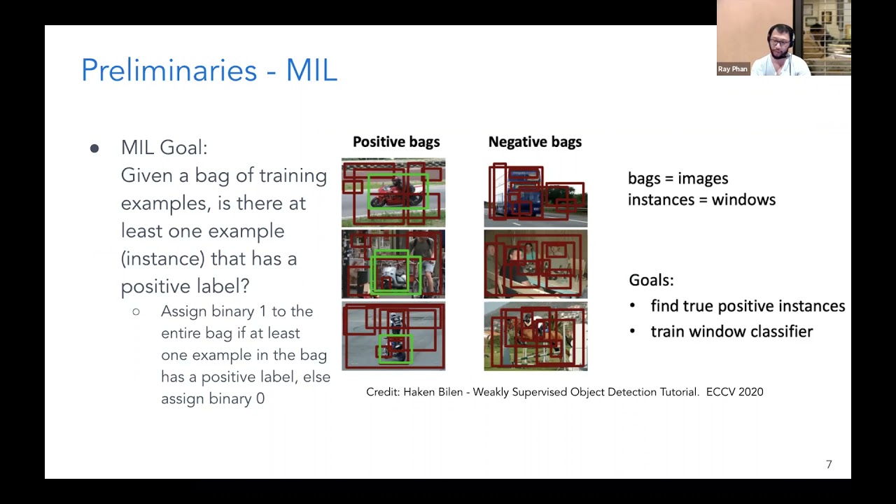Weakly Supervised Object Detection