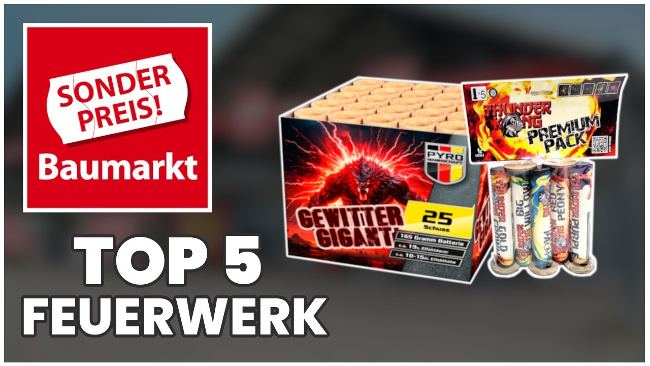 TOP 5 Sonderpreis Baumarkt FEUERWERK!! 2025/26