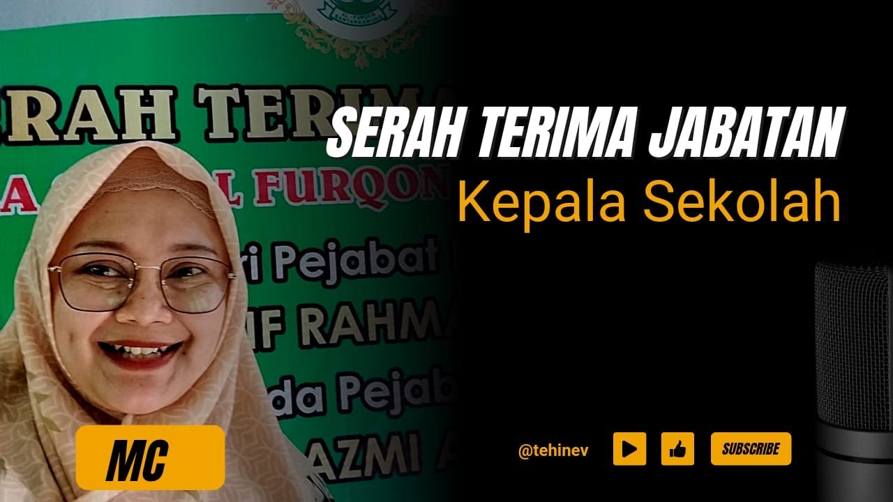 MC Serah Terima Jabatan Kepala Sekolah