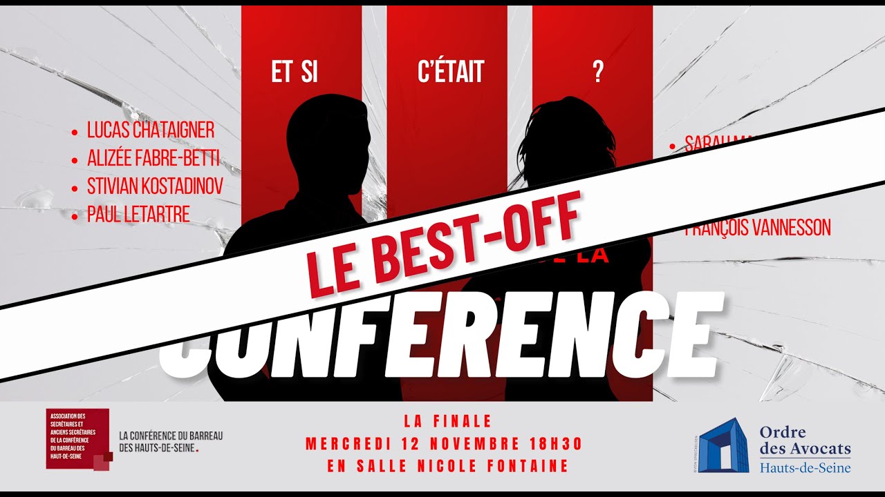 Finale de la Conférence du Barreau des Hauts-de-Seine 2025