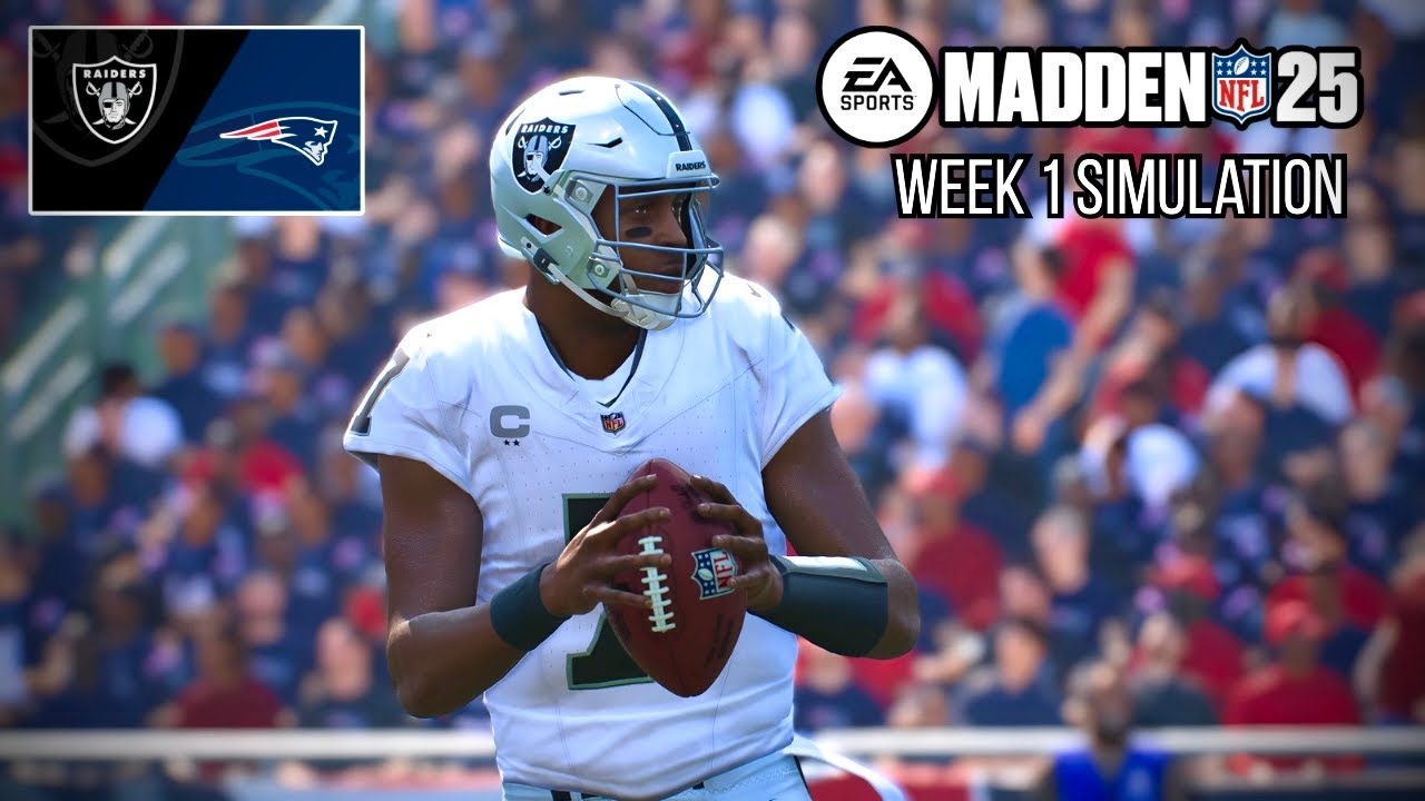 Raiders vs Patriots | Week 1 Madden 25 Simulation (2026 Rosters | Full CPU Game)