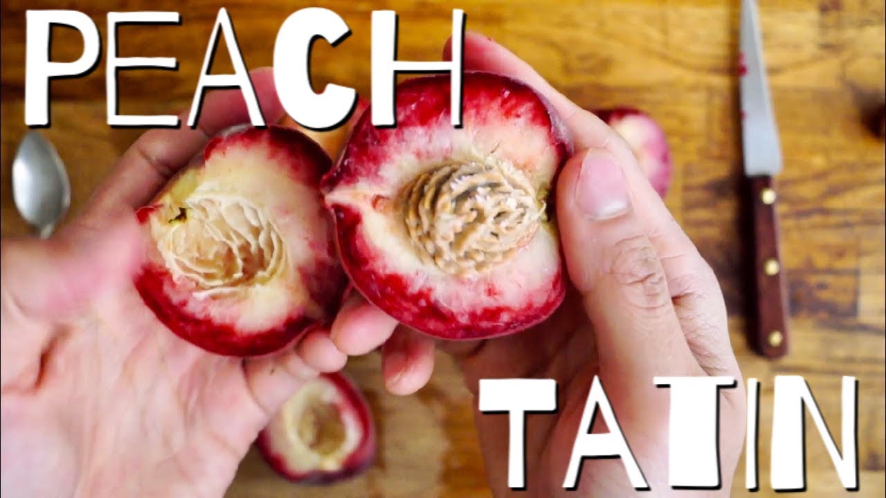 桃でもできちゃうタルトタタン　シェフの簡単お家でお菓子　Peach Tarte Tatin