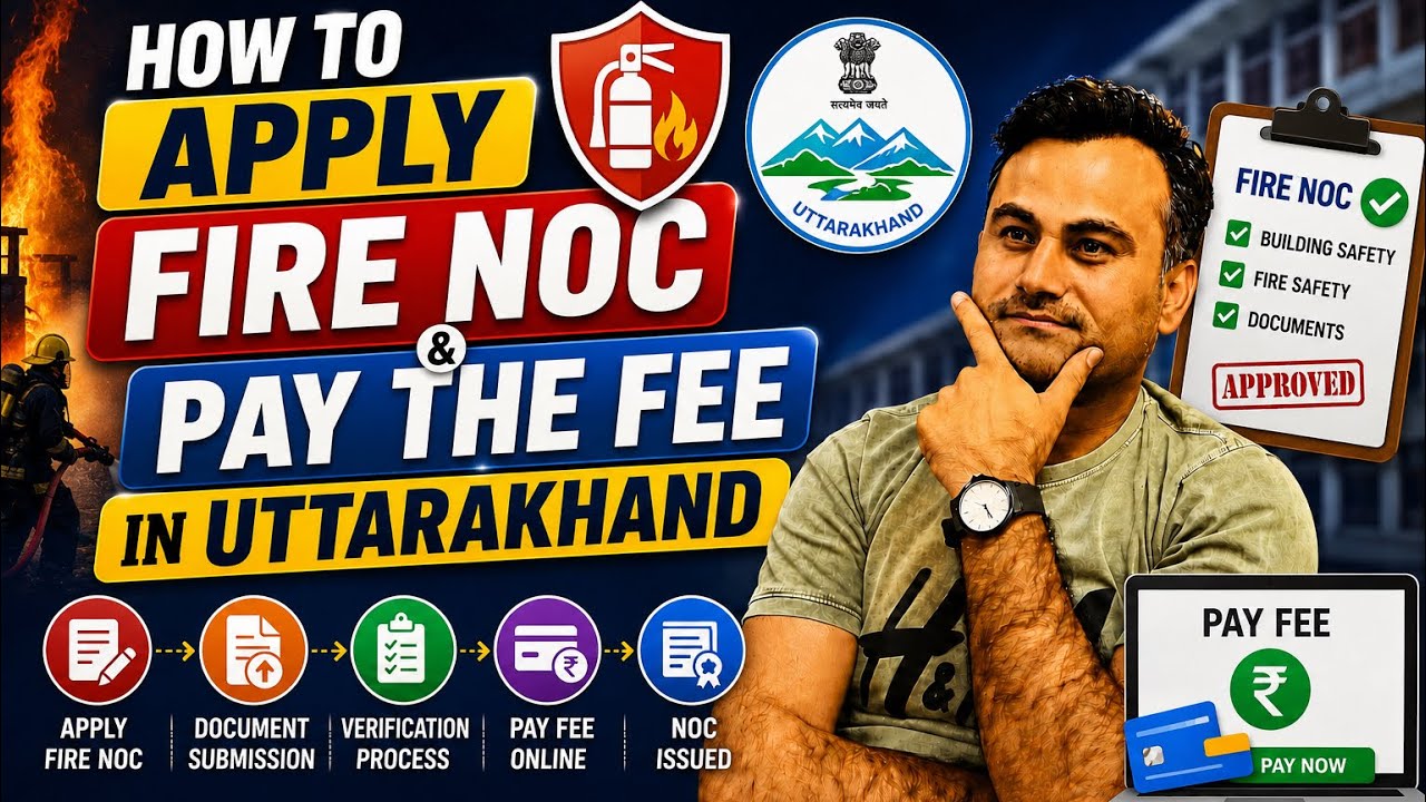 Fire noc challan kaise bhare | how to apply Fire NOC in Uttarakhand | fire noc renewal uttarakhand