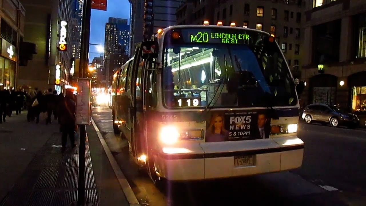 MTA New York City Bus: 1999 Nova Bus RTS #5245 on the M20 Bus.