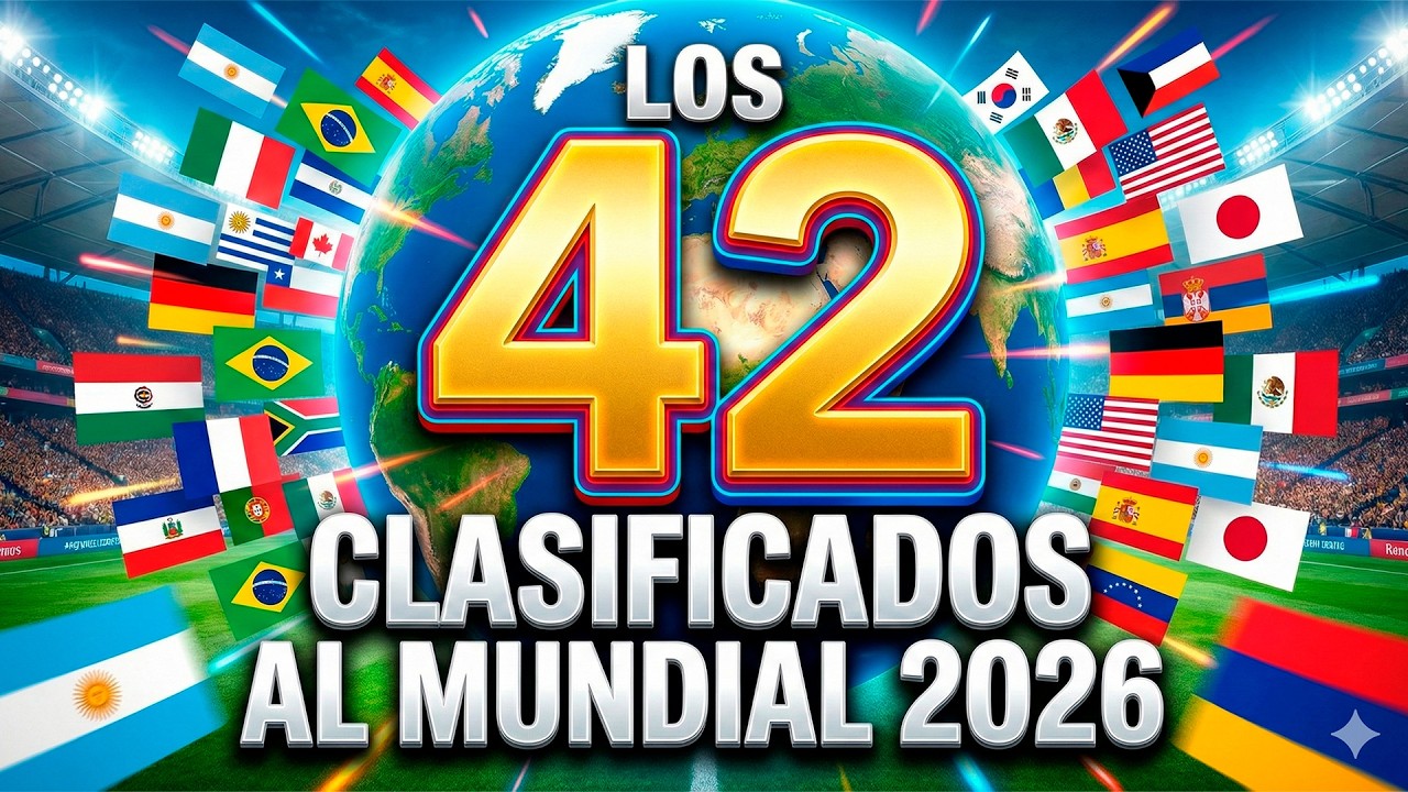 Clasificados al Mundial 2026: ¡42 equipos listos! ¿Y tu selección?