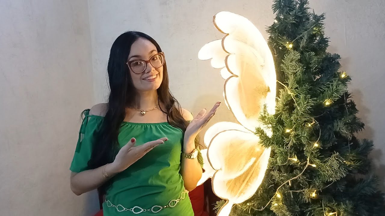 COMO FAZER UMA BORBOLETA DE LED GRANDE PARA ÁRVORE DE NATAL 🎄 🦋