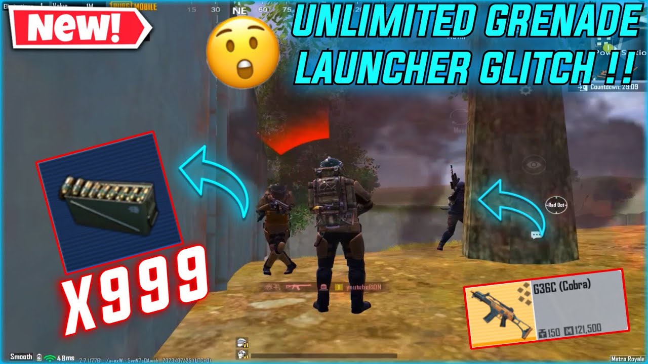Metro Royale Unlimited Grenade Launcher Glitch in Map 3 Solo vs Squad / PUBG METRO ROYALE CHAPTER 15