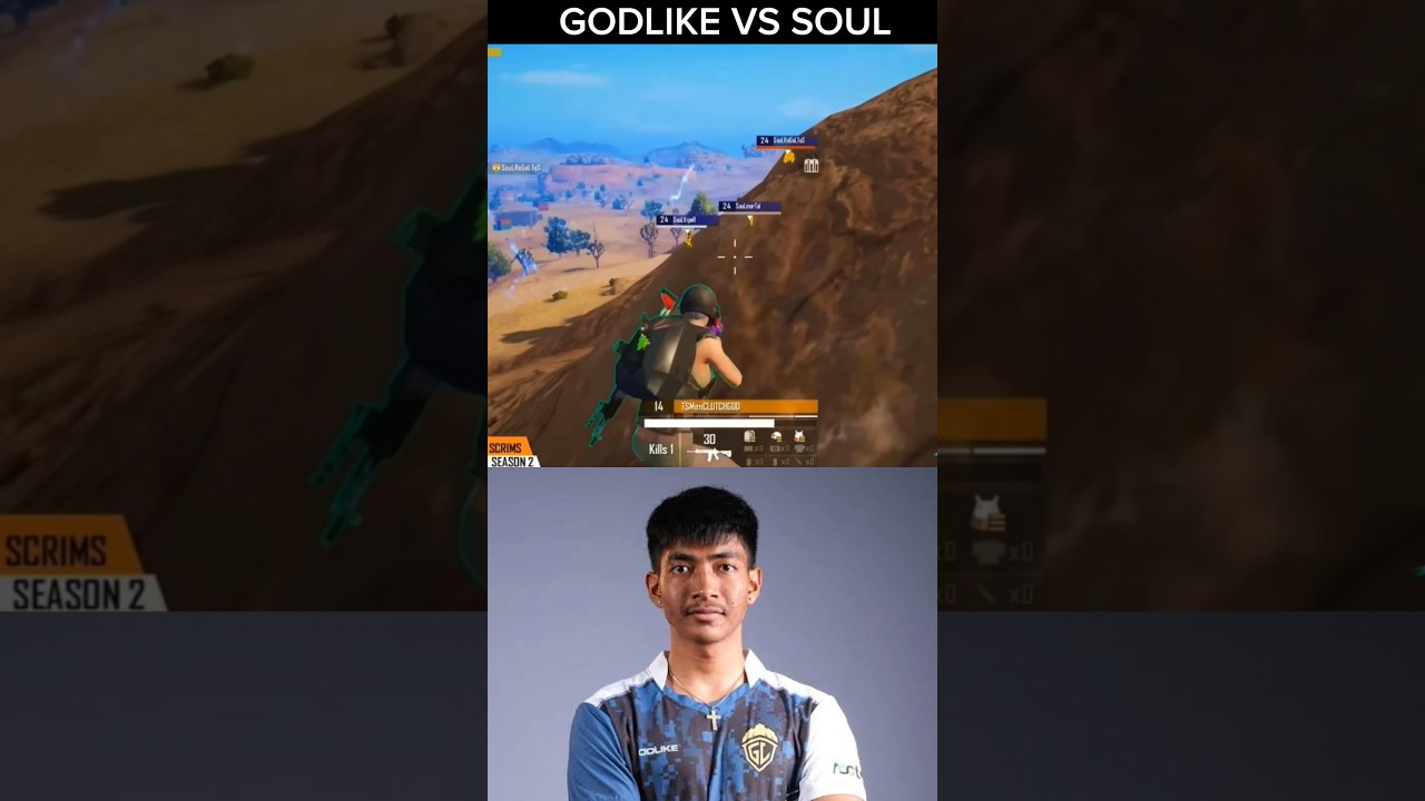 CLUTCHGOD 1V3 CLUTCH ON SOUL 🥵 | GODLIKE VS SOUL #clutchgod #godlike #soul #bgmi