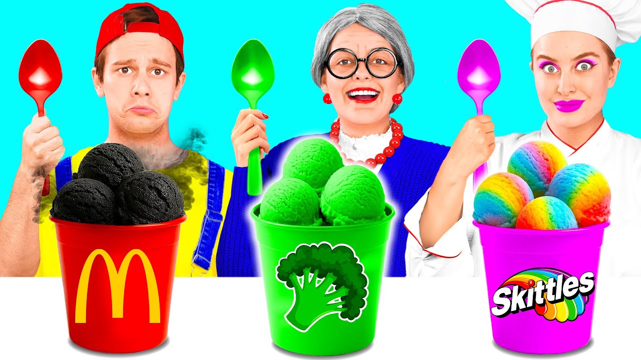 Me vs Grandma Cooking Challenge | Funny Food Challenges