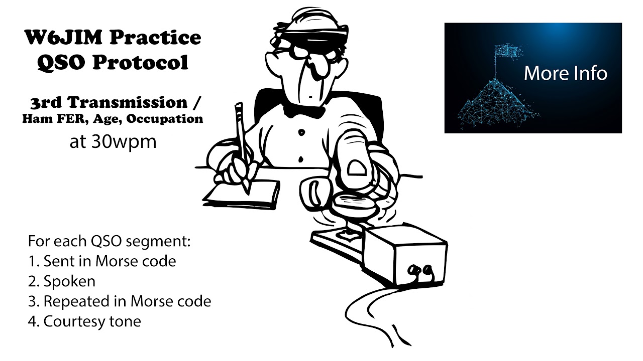 Practice QSO - Exchange 3- More Info - 30wpm