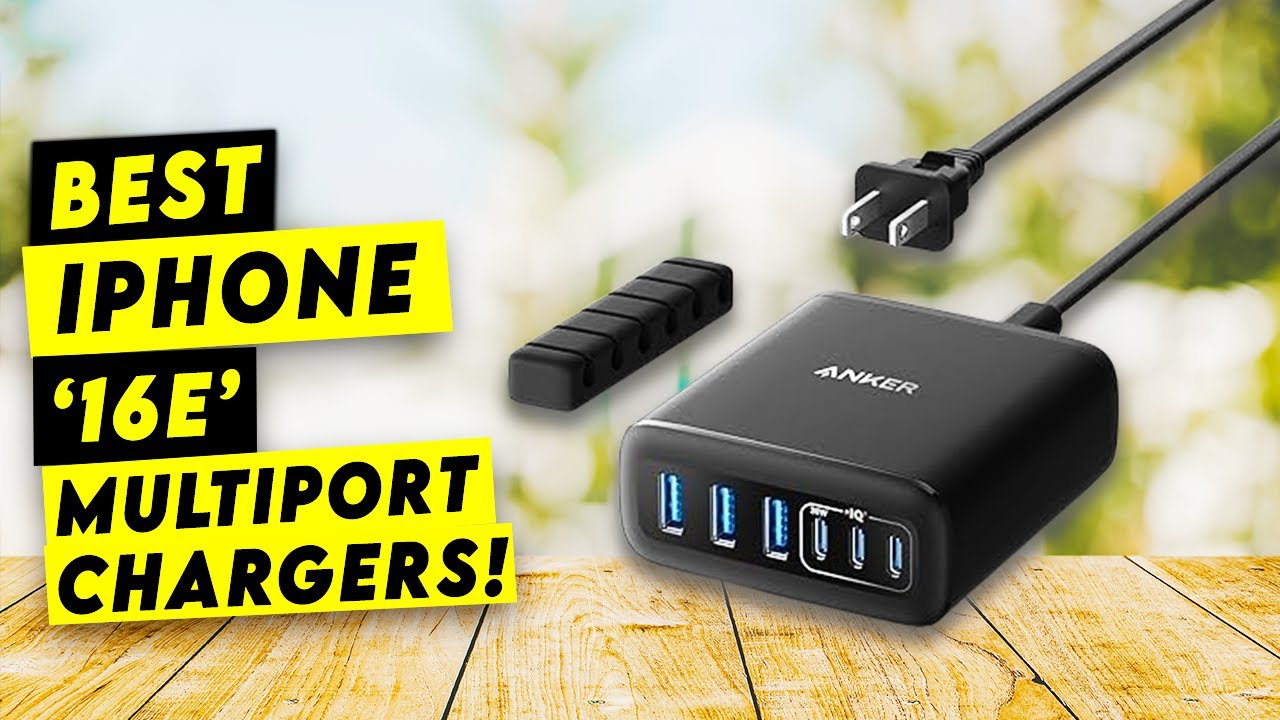 Top 5 Best iPhone 16E Multiport Chargers!🔥🔥✅