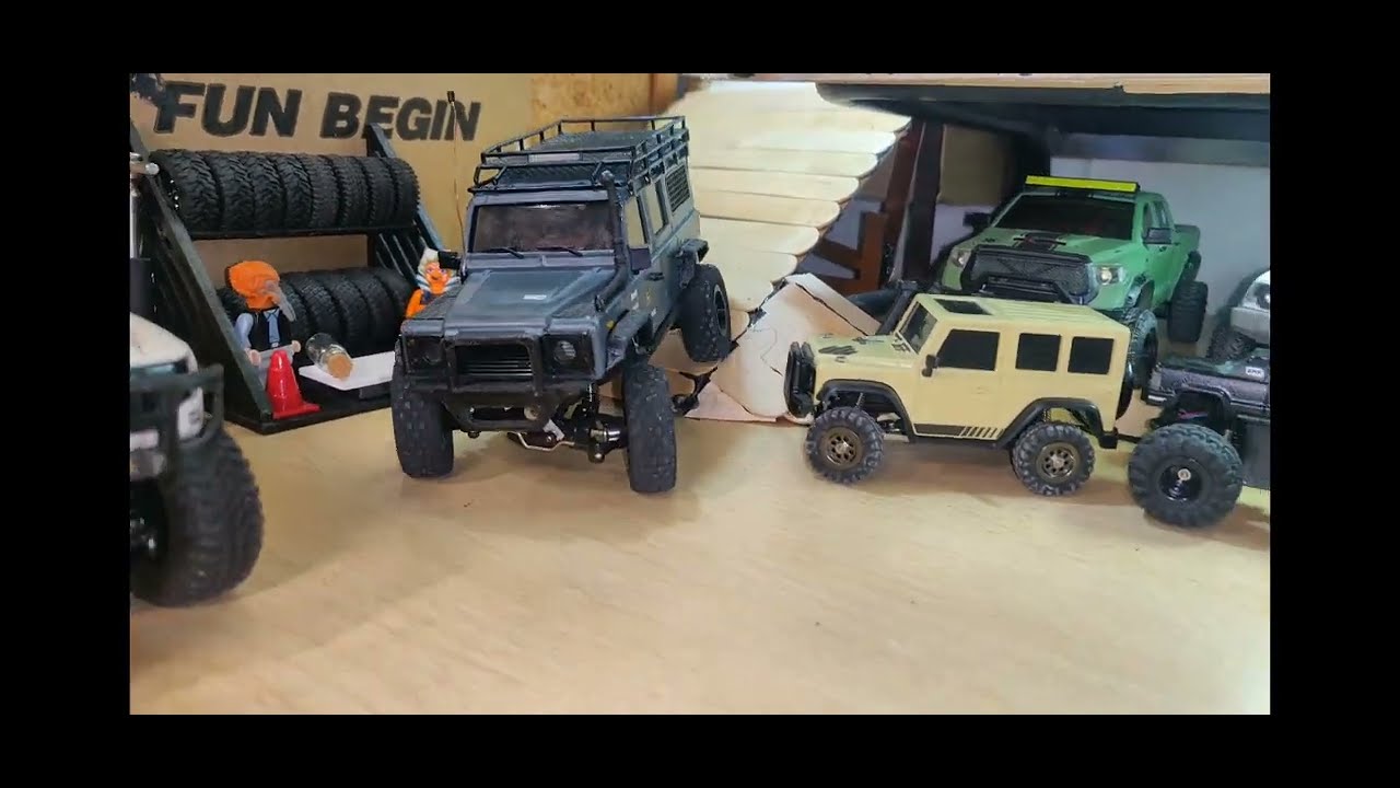 Orlandoo Hunter OH32A03 D110 Custom High Trail - Indoor desk micro crawler test course Step #4