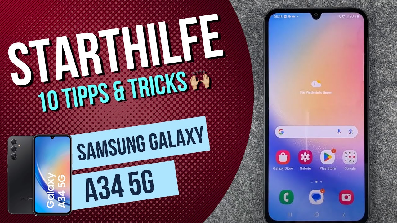 Samsung Galaxy A34 - Die 10 besten Tipps & Tricks für den Start • 📱 • 🔟 • 🆕 • Anleitung | Tutorial