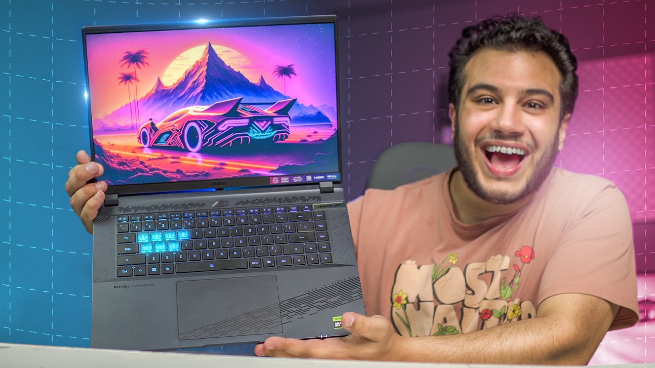 اورس بتقدم لابتوب العاب متوسط معدي الكل بكتتتير - AORUS 16X 9KG