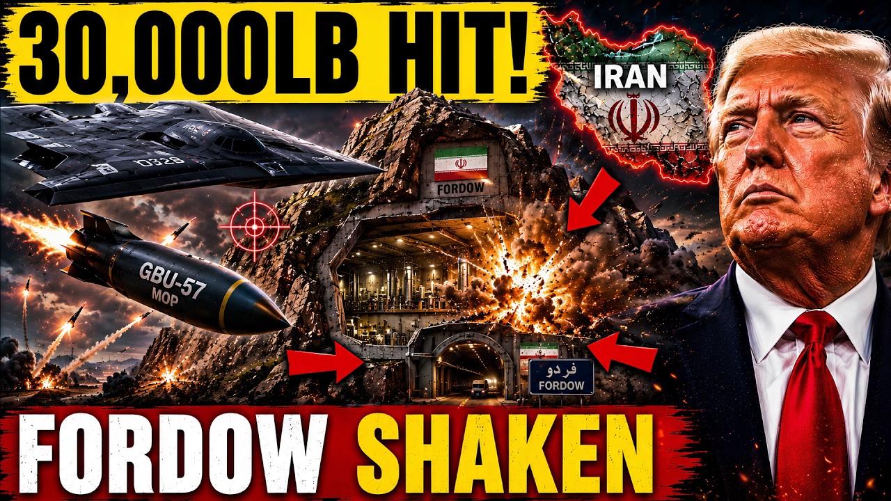 30,000lb Bomb vs Iran's Secret Mountain Base | What Really Happened at Fordow?