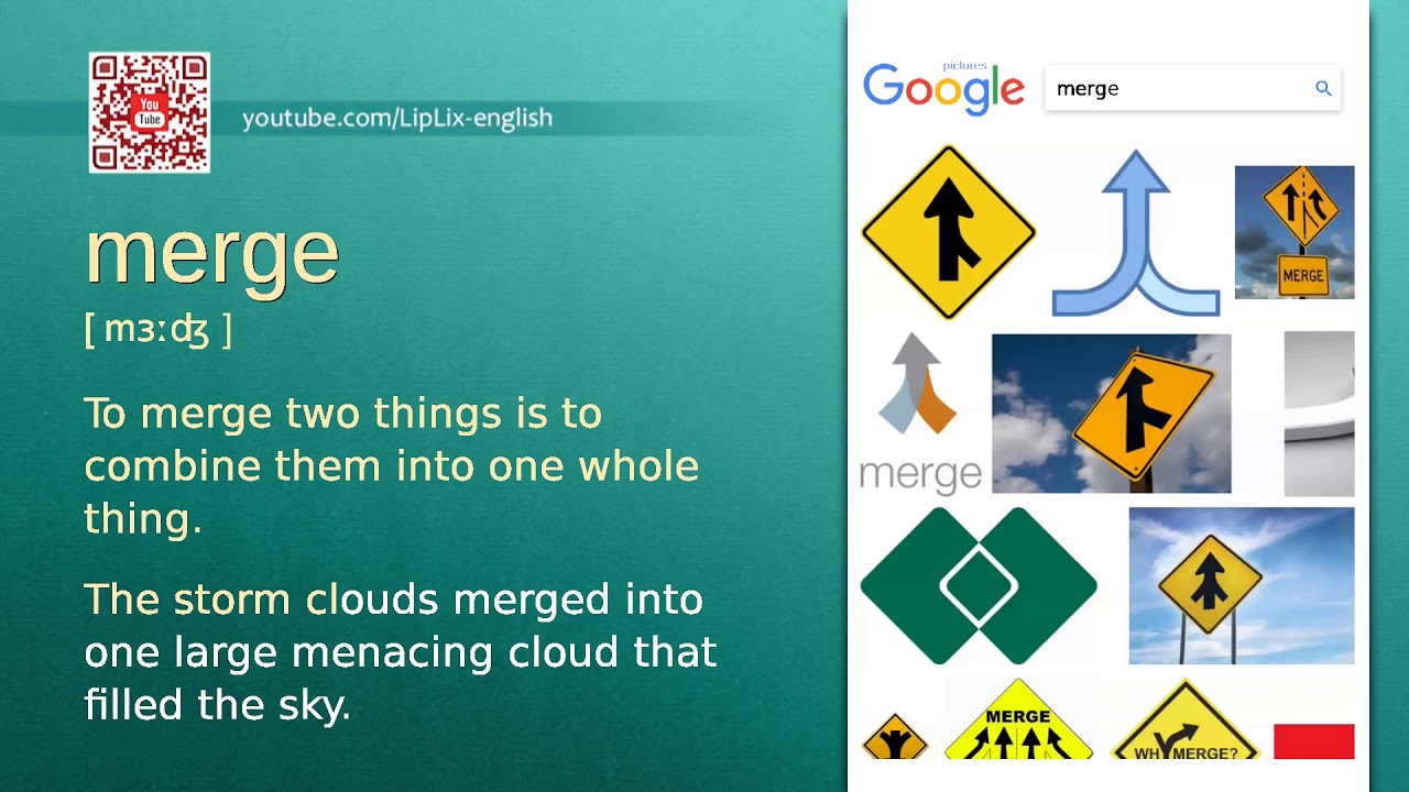 Merge : C2 level english vocabulary lesson, www.LipLix.com