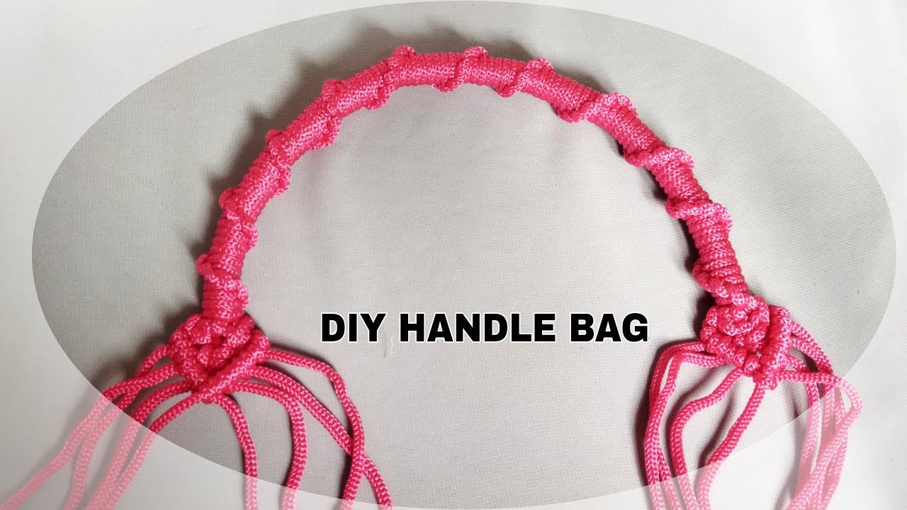 Diy Handle Bag  - Tutorial Handle Macrame - Tali Tas Tali Kur