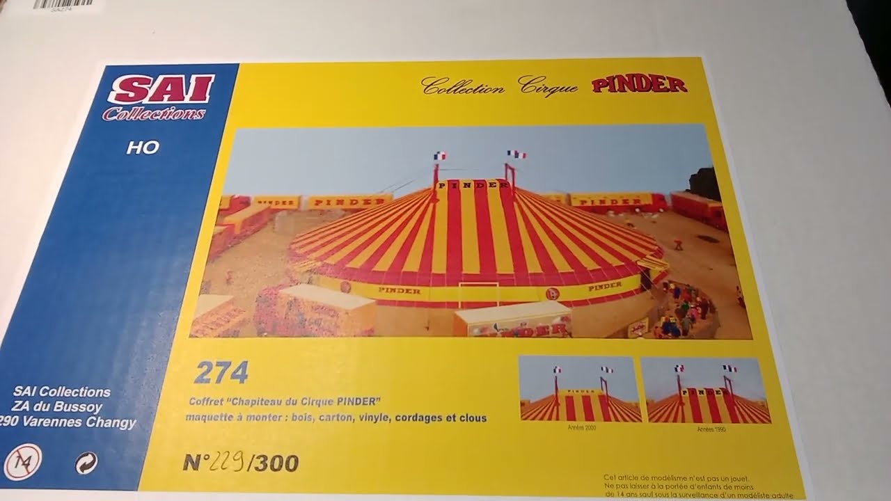 Cirque Pinder Chapiteau Maquette.  1/87.  SAI.  Episode 7 : Quel Chapiteau pour le cirque FINK ?