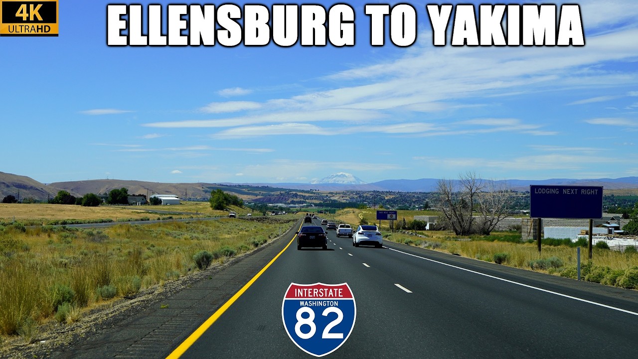Interstate 82 East & US-97 South: Ellensburg to Yakima, Washington